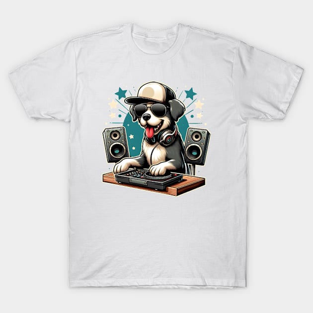 dog dj T-Shirt by DIKI97OLD